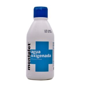 Agua oxigenada 250 ml. Para uso sanitario, clínicas dentales, veterinarios