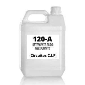 120-A Detergente ácido no espumante para circuitos CIP en industria alimentaria.