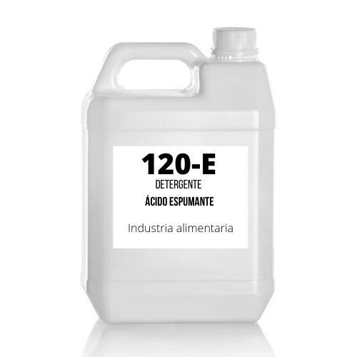 120-E Detergente ácido espumante para uso en industria alimentaria.